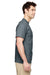 Jerzees 29P Mens Dri-Power Moisture Wicking Short Sleeve Crewneck T-Shirt w/ Pocket Heather Black Side