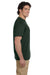 Jerzees 29P Mens Dri-Power Moisture Wicking Short Sleeve Crewneck T-Shirt w/ Pocket Forest Green Side