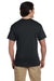 Jerzees 29P Mens Dri-Power Moisture Wicking Short Sleeve Crewneck T-Shirt w/ Pocket Black Back