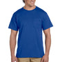 Jerzees Mens Dri-Power Moisture Wicking Short Sleeve Crewneck T-Shirt w/ Pocket - Royal Blue