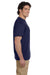 Jerzees 29P Mens Dri-Power Moisture Wicking Short Sleeve Crewneck T-Shirt w/ Pocket Navy Blue Side