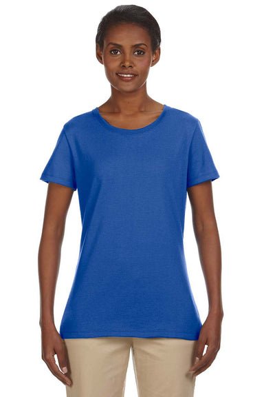 Jerzees 29WR Womens Dri-Power Moisture Wicking Short Sleeve Crewneck T-Shirt Royal Blue Front