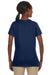 Jerzees 29WR Womens Dri-Power Moisture Wicking Short Sleeve Crewneck T-Shirt Navy Blue Back