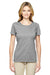 Jerzees 29WR Womens Dri-Power Moisture Wicking Short Sleeve Crewneck T-Shirt Heather Grey Front