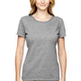 Jerzees Womens Dri-Power Moisture Wicking Short Sleeve Crewneck T-Shirt - Heather Grey - Closeout