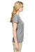 Jerzees 29WR Womens Dri-Power Moisture Wicking Short Sleeve Crewneck T-Shirt Heather Grey Side