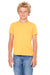 Bella + Canvas 3001Y Youth Jersey Short Sleeve Crewneck T-Shirt Neon Orange Front