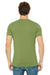 Bella + Canvas 3005 Mens Jersey Short Sleeve V-Neck T-Shirt Heather Green Back