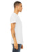 Bella + Canvas 3005 Mens Jersey Short Sleeve V-Neck T-Shirt White Slub Side