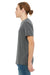 Bella + Canvas 3021 Mens Jersey Short Sleeve Crewneck T-Shirt w/ Pocket Heather Deep Grey Side