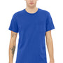 Bella + Canvas Mens Jersey Short Sleeve Crewneck T-Shirt w/ Pocket - True Royal Blue - Closeout