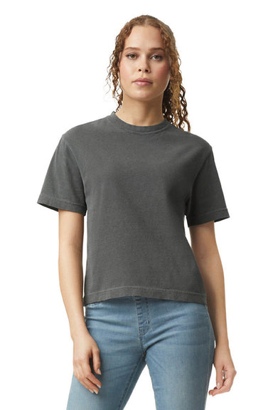 Comfort Colors 3023CL Womens Short Sleeve Crewneck T-Shirt Pepper Grey Front