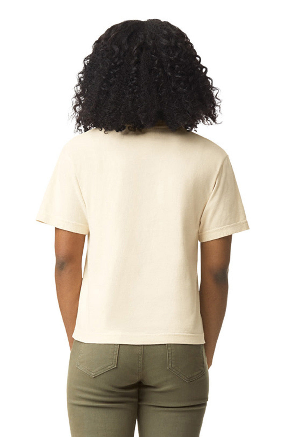 Comfort Colors 3023CL Womens Short Sleeve Crewneck T-Shirt Ivory Back