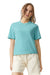 Comfort Colors 3023CL Womens Short Sleeve Crewneck T-Shirt Chalky Mint Green Front