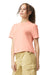 Comfort Colors 3023CL Womens Short Sleeve Crewneck T-Shirt Peachy Side