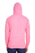 Threadfast Apparel 302Z Mens Full Zip Hooded Sweatshirt Hoodie Neon Pink Back