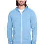 Threadfast Apparel Mens Full Zip Hooded Sweatshirt Hoodie - Royal Blue