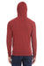 Threadfast Apparel 302Z Mens Full Zip Hooded Sweatshirt Hoodie Cardinal Red Back