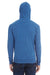 Threadfast Apparel 302Z Mens Full Zip Hooded Sweatshirt Hoodie Dark Royal Blue Back