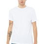 Bella + Canvas Mens Short Sleeve Crewneck T-Shirt - White - Closeout