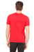 Bella + Canvas 3091 Mens Short Sleeve Crewneck T-Shirt Red Back