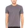 Bella + Canvas Mens Short Sleeve Crewneck T-Shirt - Asphalt Grey - Closeout