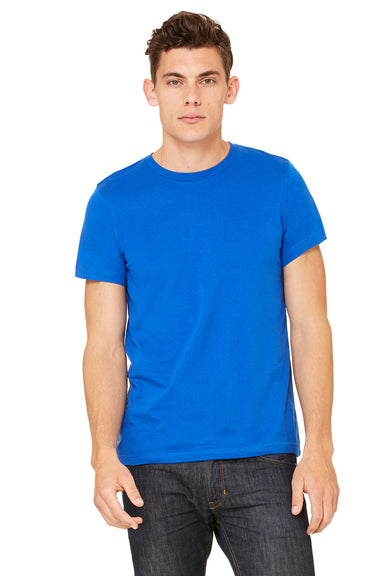 Bella + Canvas 3091 Mens Short Sleeve Crewneck T-Shirt Royal Blue Front