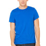 Bella + Canvas Mens Short Sleeve Crewneck T-Shirt - True Royal Blue - Closeout