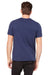 Bella + Canvas 3091 Mens Short Sleeve Crewneck T-Shirt Navy Blue Back