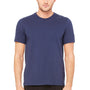 Bella + Canvas Mens Short Sleeve Crewneck T-Shirt - Navy Blue - Closeout