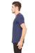 Bella + Canvas 3091 Mens Short Sleeve Crewneck T-Shirt Navy Blue Side