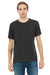 Bella + Canvas 3091 Mens Short Sleeve Crewneck T-Shirt Heather Dark Grey Front