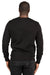 Threadfast Apparel 320C Mens Ultimate Fleece Crewneck Sweatshirt Black Back