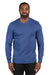 Threadfast Apparel 320C Mens Ultimate Fleece Crewneck Sweatshirt Navy Blue Front