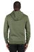 Threadfast Apparel 320H Mens Ultimate Fleece Hooded Sweatshirt Hoodie Army Green Back