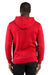 Threadfast Apparel 320H Mens Ultimate Fleece Hooded Sweatshirt Hoodie Red Back