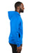 Threadfast Apparel 320H Mens Ultimate Fleece Hooded Sweatshirt Hoodie Royal Blue Side