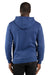 Threadfast Apparel 320H Mens Ultimate Fleece Hooded Sweatshirt Hoodie Navy Blue Back