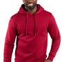 Threadfast Apparel Mens Ultimate Fleece Hooded Sweatshirt Hoodie - Burgundy