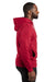 Threadfast Apparel 320H Mens Ultimate Fleece Hooded Sweatshirt Hoodie Burgundy Side
