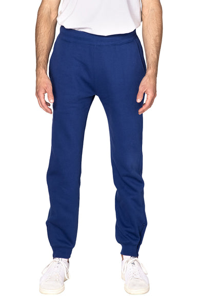 Threadfast Apparel 320P Mens Ultimate Fleece Sweatpants w/ Pockets Navy Blue Front