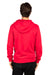 Threadfast Apparel 320Z Mens Ultimate Fleece Full Zip Hooded Sweatshirt Hoodie Red Back
