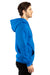 Threadfast Apparel 320Z Mens Ultimate Fleece Full Zip Hooded Sweatshirt Hoodie Royal Blue Side
