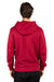 Threadfast Apparel 320Z Mens Ultimate Fleece Full Zip Hooded Sweatshirt Hoodie Burgundy Back