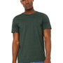 Bella + Canvas Mens Jersey Short Sleeve Crewneck T-Shirt - Heather Forest Green