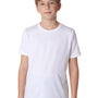 Next Level Youth Fine Jersey Short Sleeve Crewneck T-Shirt - White