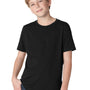 Next Level Youth Fine Jersey Short Sleeve Crewneck T-Shirt - Black