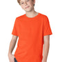 Next Level Youth Fine Jersey Short Sleeve Crewneck T-Shirt - Classic Orange