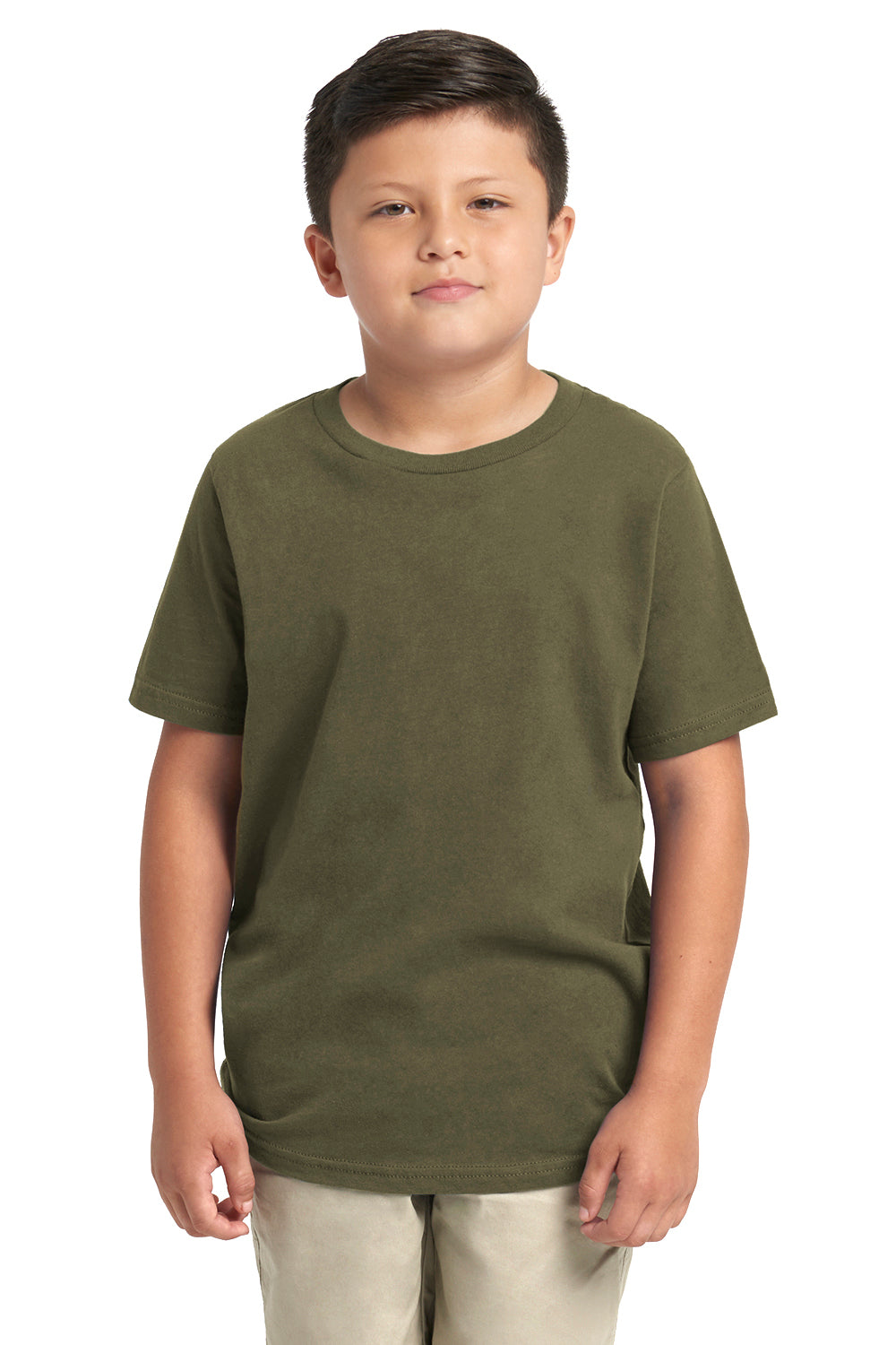 Next Level 3310 Fine Jersey Short Sleeve Crewneck T-Shirt Military Green Front
