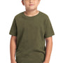 Next Level Youth Fine Jersey Short Sleeve Crewneck T-Shirt - Military Green